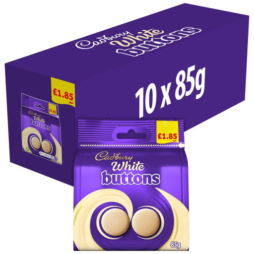 Cadbury White Chocolate Bag 85g (Case of 10) - BritishGram.com