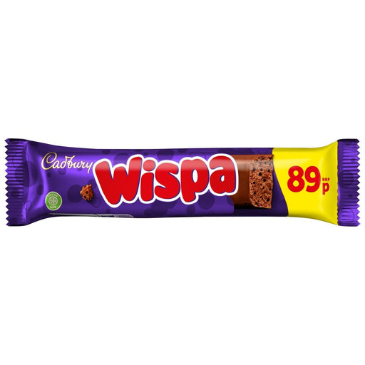 Cadbury Wispa Chocolate Bar, 36g (Case of 48) - BritishGram.com