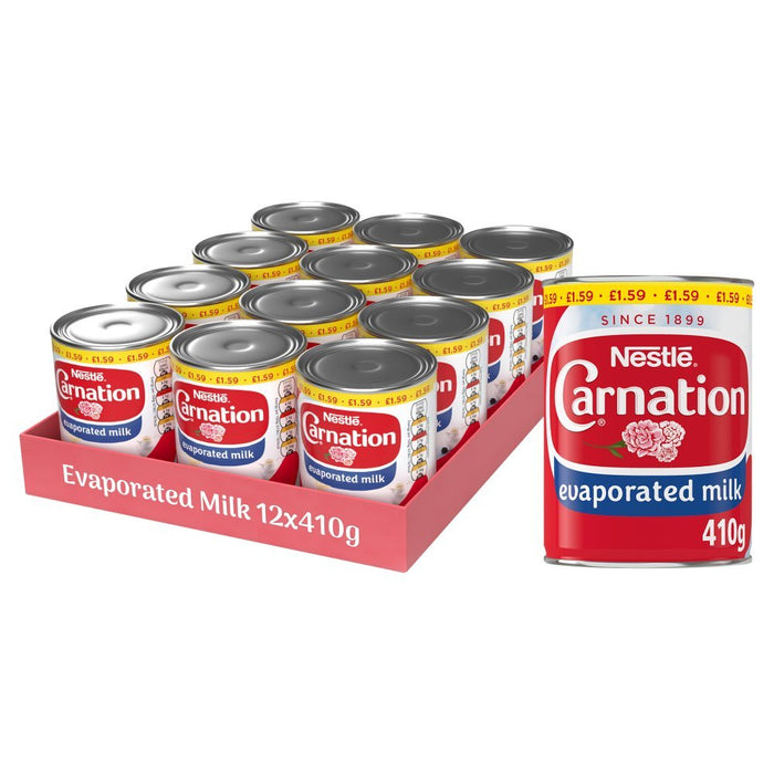 Carnation Evaporated Milk PMP 410g (Case of 12) - BritishGram.com