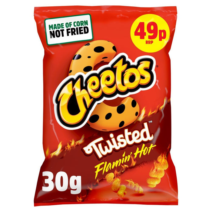Cheetos Twisted Flamin' Hot Snacks, 30g (Case of 30) - BritishGram.com