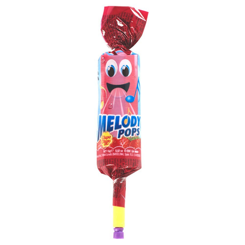Chupa Chups Strawberry Melody Pops 15g (Case of 48) - BritishGram.com