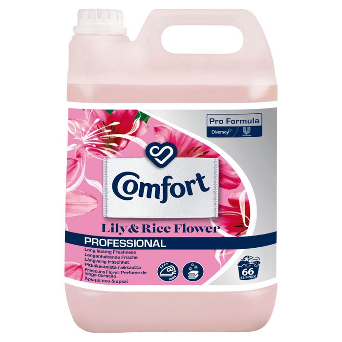 Comfort Professional Formula Lily & Rice Flower Fabric Softener 5Ltr - BritishGram.com