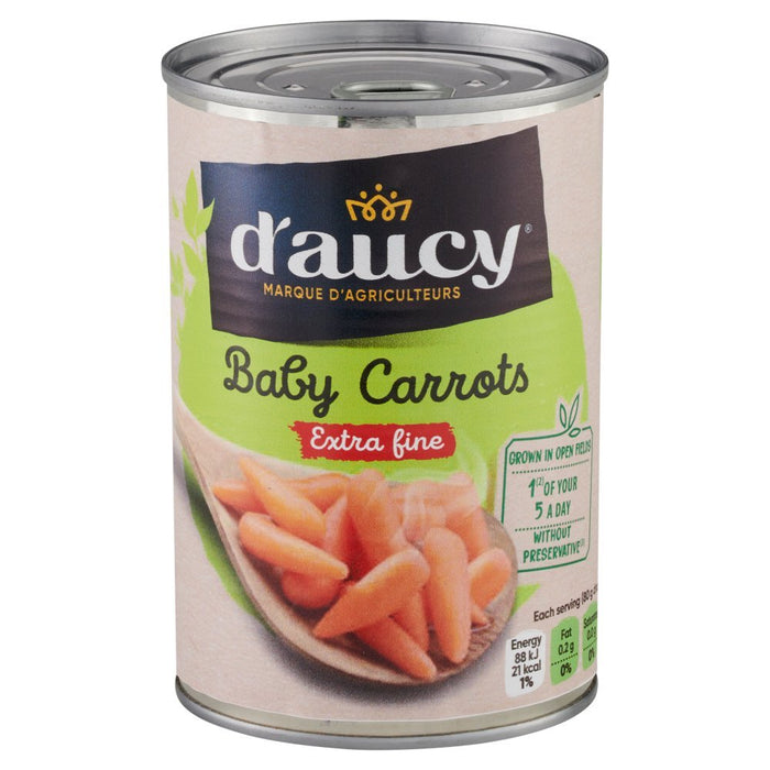 D'Aucy Baby Carrots 400g (Case of 12) - BritishGram.com