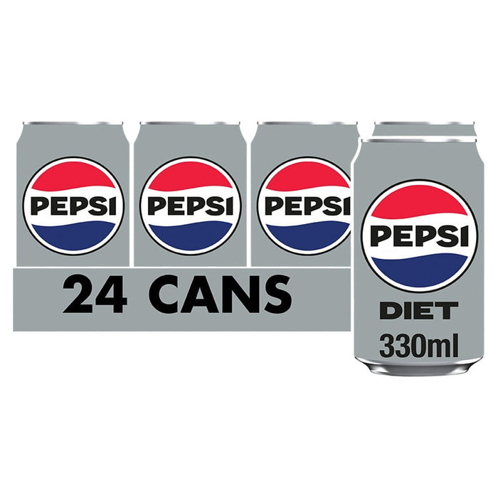 Diet Pepsi NON PMP 330ml (Case of 24) - BritishGram.com