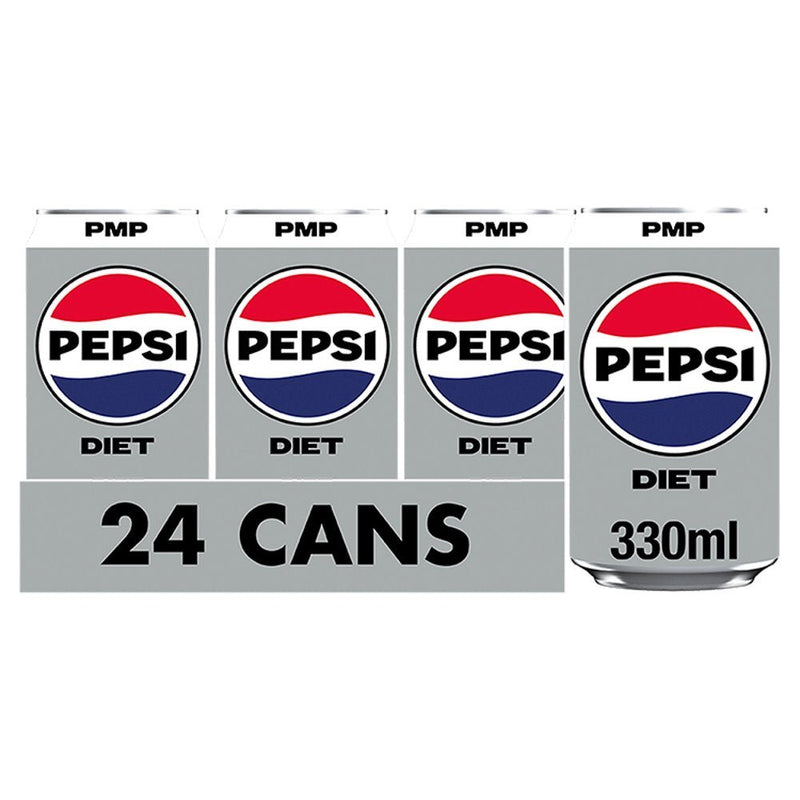 Diet Pepsi PMP 330ml (Case of 24) - BritishGram.com