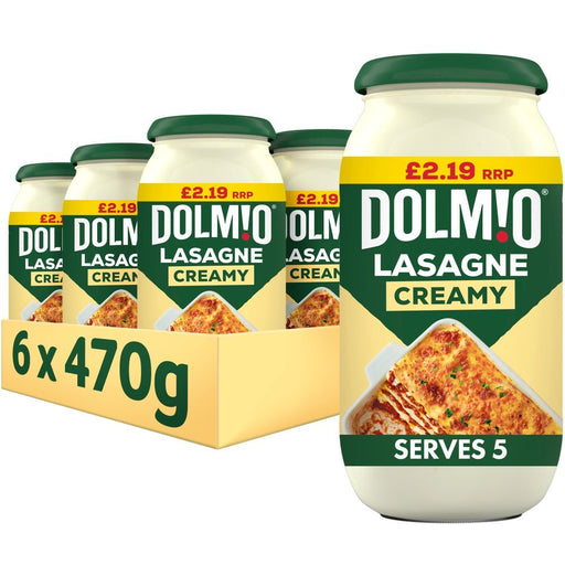 Dolmio Lasagne Creamy White Sauce 470g (Case of 6) - BritishGram.com