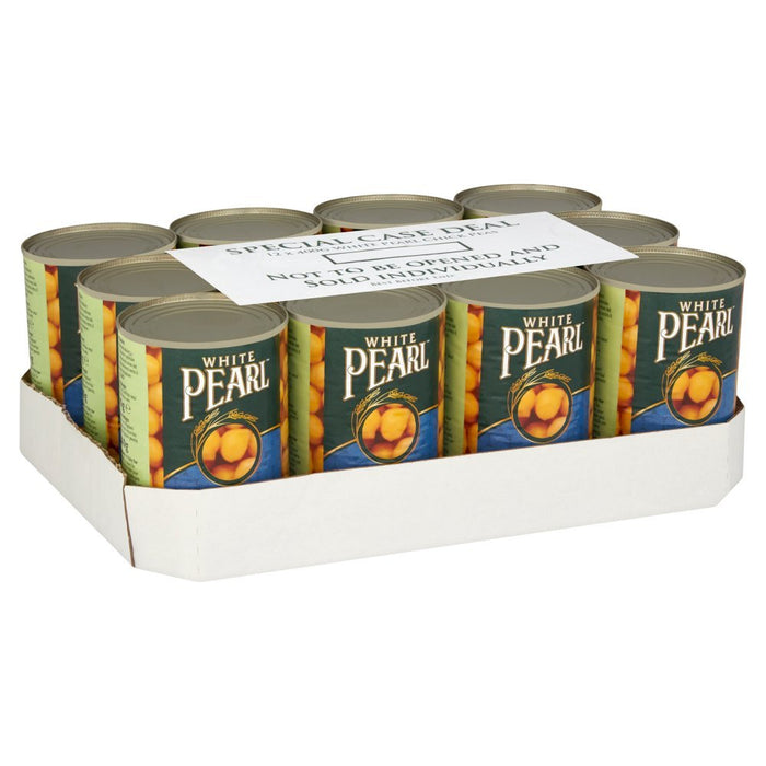 East End / White Pearl Boiled Chick Peas in Salted Water 400g (Case of 12) - BritishGram.com