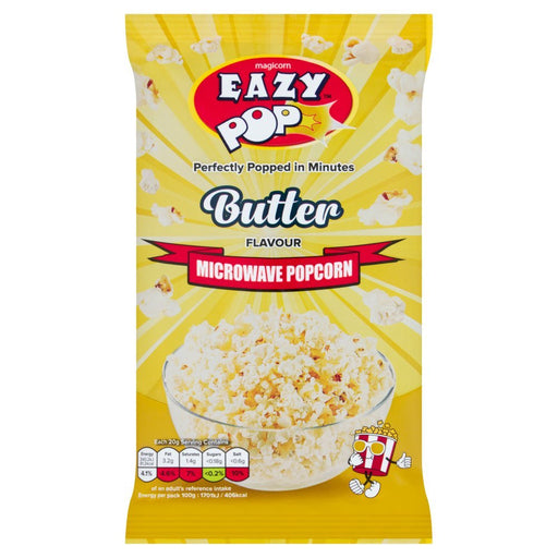 Eazy Pop Magicorn Butter Flavour Microwave Popcorn 85g (Box of 16) - BritishGram.com