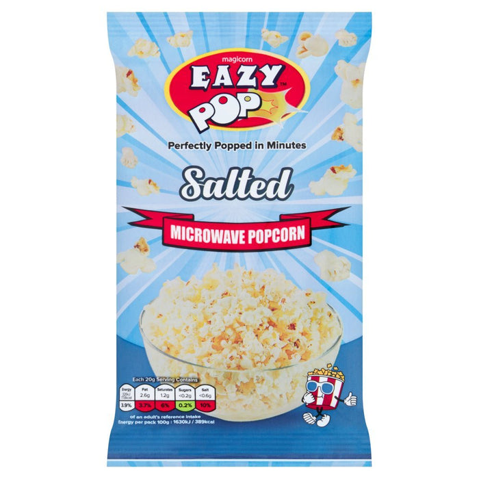 Eazy Pop Magicorn Salted Microwave Popcorn, 85g (Box of 16) - BritishGram.com
