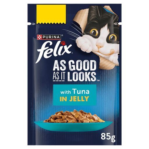 FELIX AS GOOD AS IT LOOKS with Tuna in Jelly PMP 85g (Case of 20) - BritishGram.com