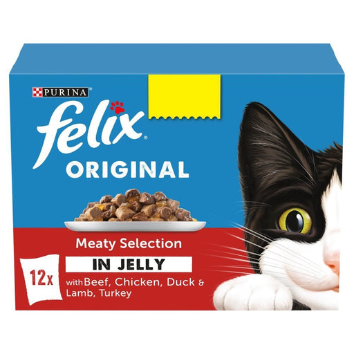 Felix Original Meaty Selection in Jelly PMP 12x100g (Case of 4) - BritishGram.com