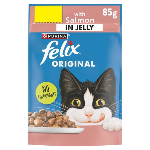 FELIX Original Salmon Cat Food PMP 85g (Box of 20) - BritishGram.com