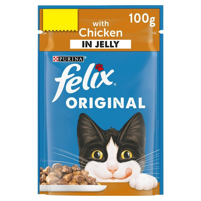 FELIX Original with Chicken in Jelly PMP 85g (Case of 20) - BritishGram.com