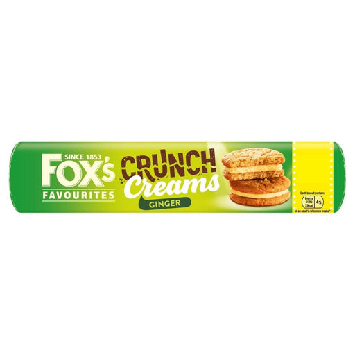 Fox Favourites Crunch Creams Ginger PMP 200g (Case of 12) - BritishGram.com