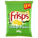 Frisps Cheese & Onion Crisps 60g (Box of 16) - BritishGram.com