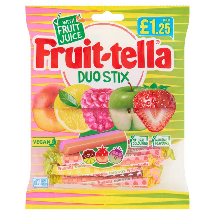 Fruit - tella Duo Stix 135g (Case of 12) - BritishGram.com