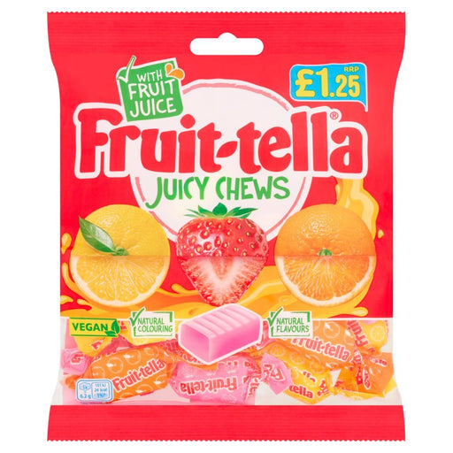 Fruit - tella Juicy Chews 135g (Case of 12) - BritishGram.com
