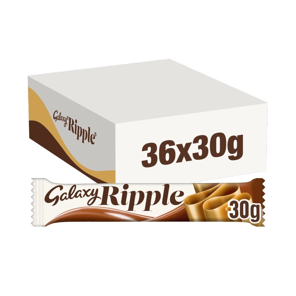 Galaxy Ripple Milk Chocolate Bar PMP 30g (Box of 36) — BritishGram.com