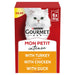GOURMET Mon Petit Meaty Variety Duck, Chicken, Turkey Wet Cat Food 6 x 50g (Case of 8) - BritishGram.com