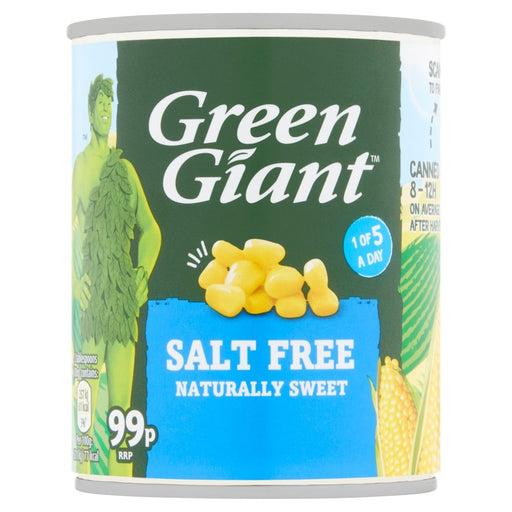 Green Giant Salt Free Sweetcorn, 198g (Pack of 12) - BritishGram.com