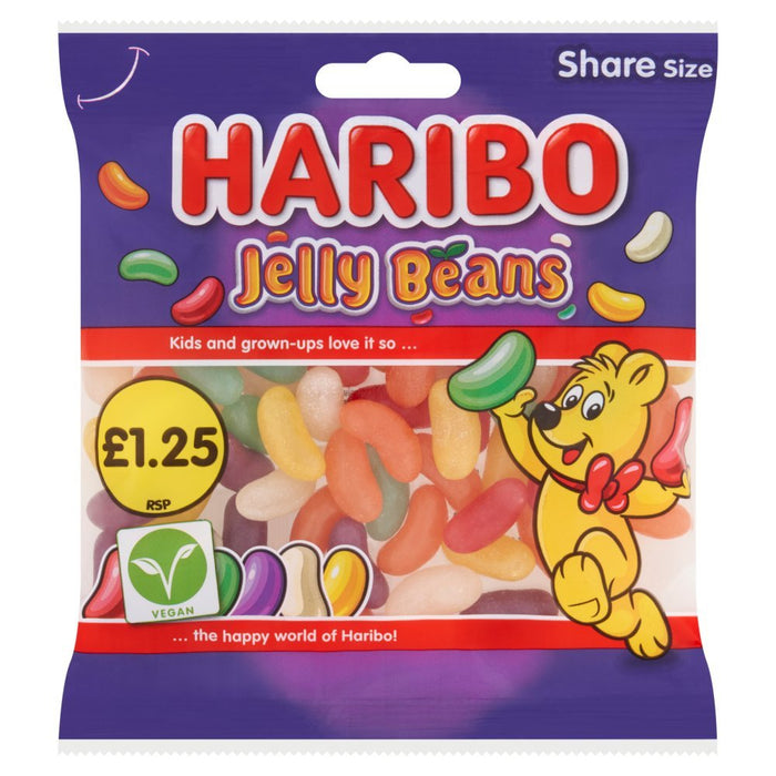 Haribo Jelly Beans Bag PMP 140g (Box of 12) - BritishGram.com