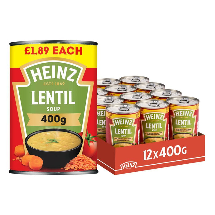 Heinz Lentil Soup 400g (Case of 12) - BritishGram.com