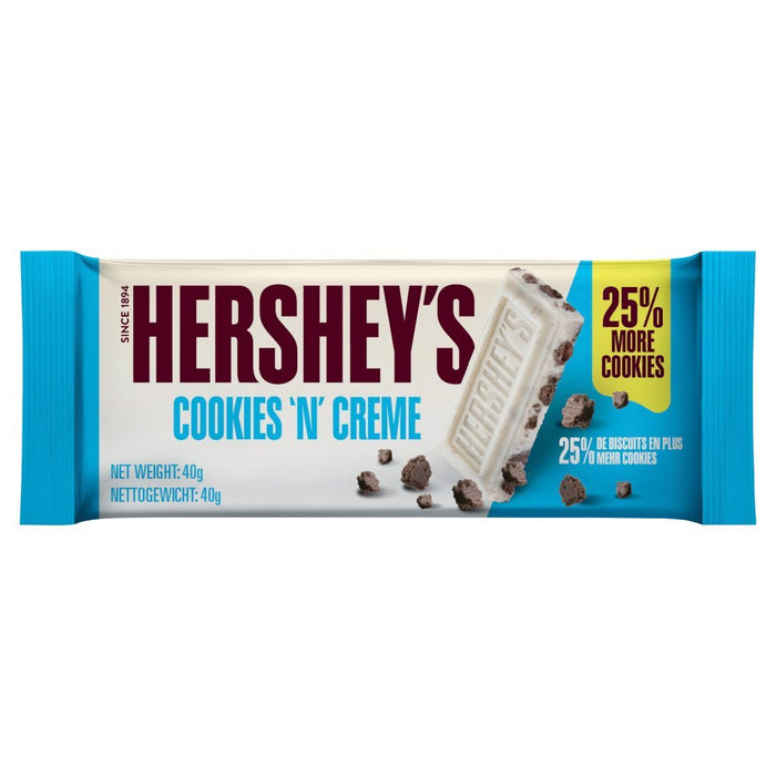 Hershey's Cookies 'n' Creme 40g (Box of 24) - BritishGram.com