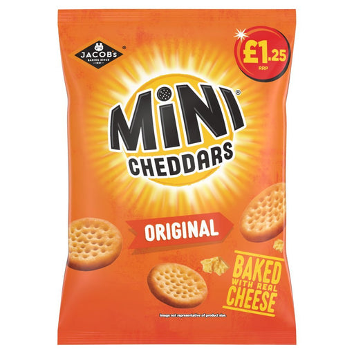 Jacob's Mini Cheddars Original Snacks 90g (Box of 15) - BritishGram.com