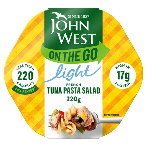 John West Light French Tuna Pasta Salad 220g (Case of 6) - BritishGram.com