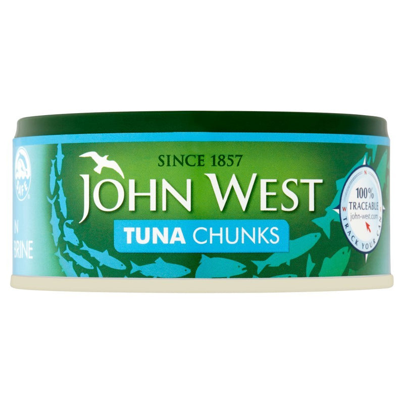 John West Tuna Chunks in Brine 145g (Case of 6) - BritishGram.com
