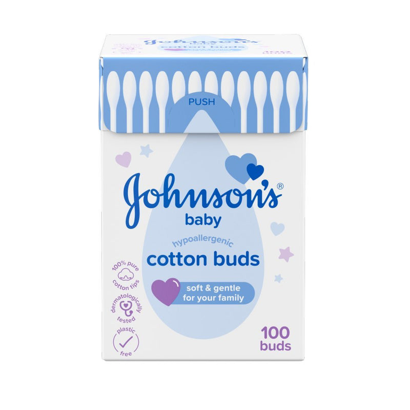 Johnson's Baby Cotton Buds 100 Pieces (Case of 12) - BritishGram.com