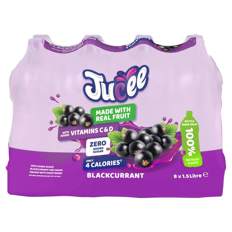 Jucee Blackcurrant Cordial 1.5 Ltr (Case of 8) - BritishGram.com