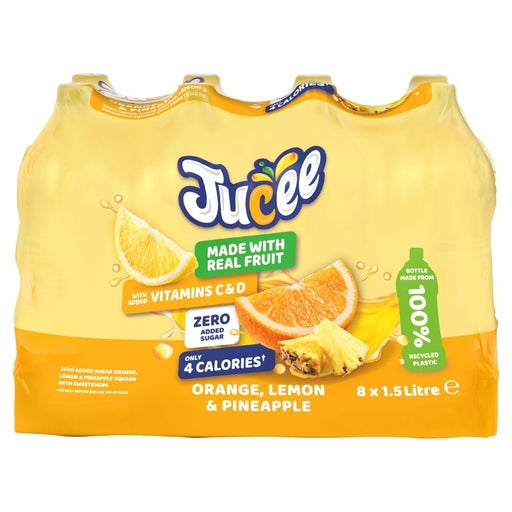 Jucee Orange, Lemon & Pineapple 1.5 Ltr (Case of 8) - BritishGram.com
