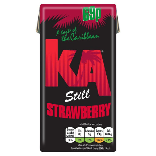 KA Still Strawberry 288ml (Case of 27) - BritishGram.com
