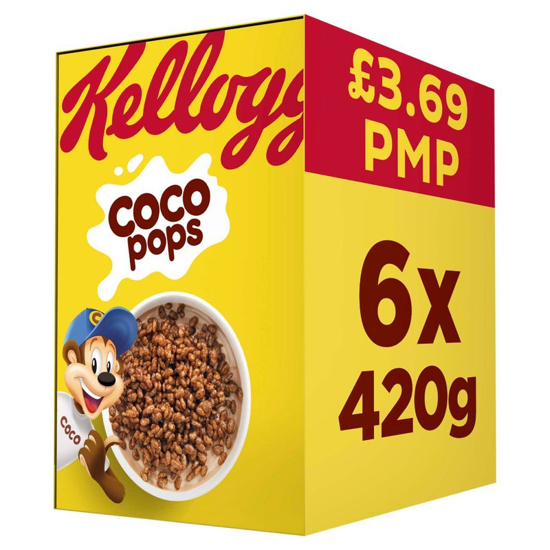 Kelloggs Coco Pops PMP 420g (Case of 6) - BritishGram.com