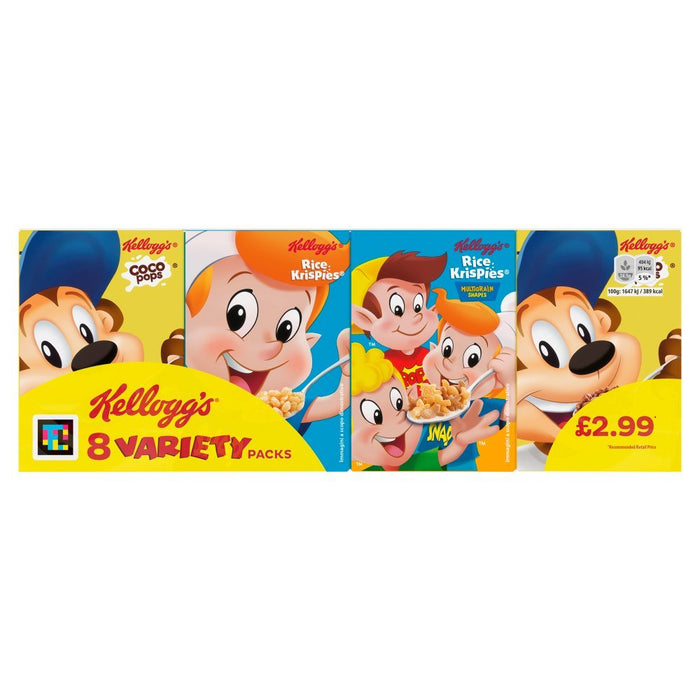 Kellogg's Variety Breakfast Cereal 8pk (Case of 6) - BritishGram.com