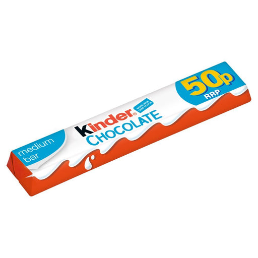 Kinder Chocolate Medium Bar 21g (Box of 36) - BritishGram.com