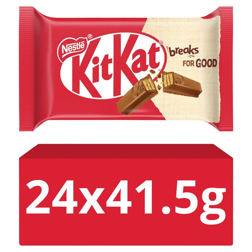 KITKAT 4 Finger Milk Chocolate Bar, 41.5g (Box of 24) - BritishGram.com