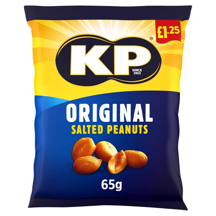 KP Original Salted Peanuts, 65g (Case of 16) - BritishGram.com