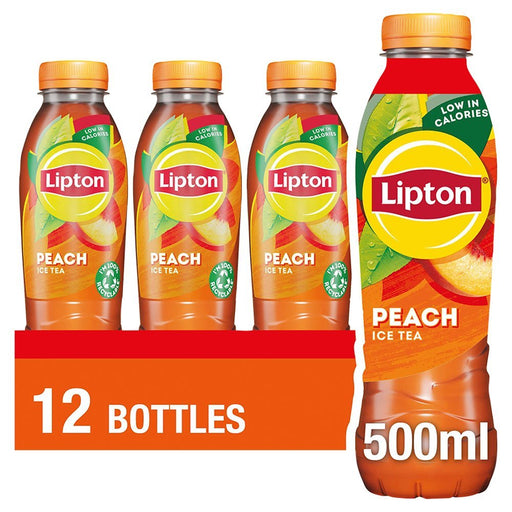 Lipton Peach Ice Tea PMP 500ml (Case of 12) - BritishGram.com
