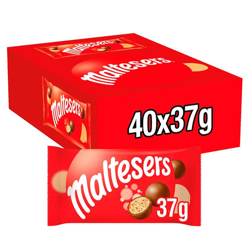Maltesers Chocolate PMP Bag, 37g (Box of 40) - BritishGram.com