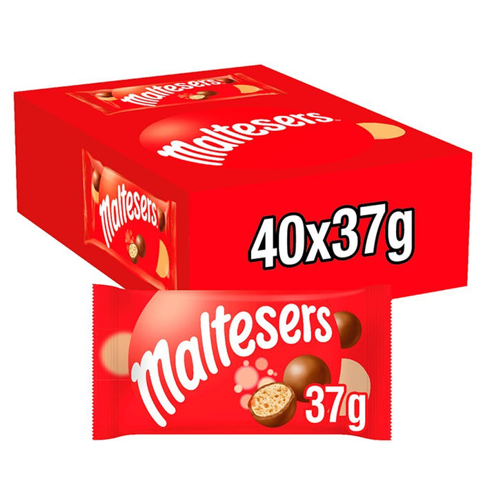 Maltesers Chocolate PMP Bag, 37g (Box of 40) - BritishGram.com