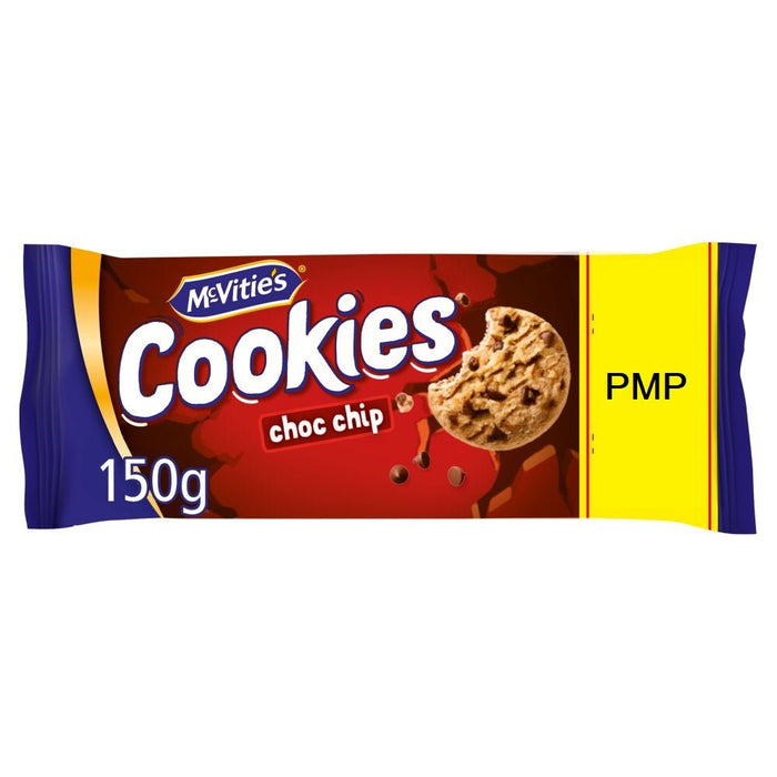 McVitie's Cookies The Chunky One Chocolate Chip PMP 150g (Box of 12) - BritishGram.com