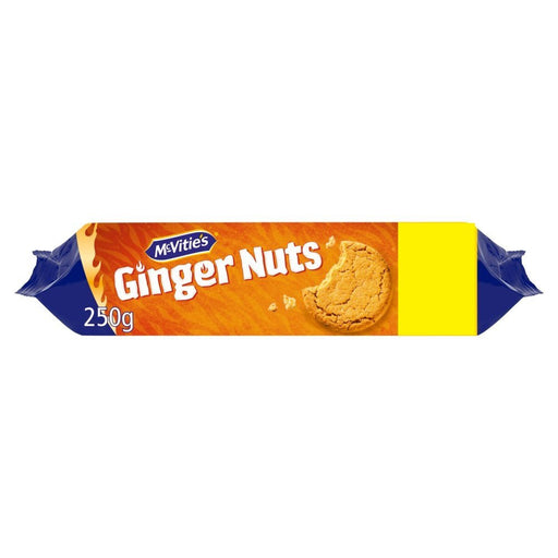 McVitie's Ginger Nuts Biscuits PMP 250g - BritishGram.com