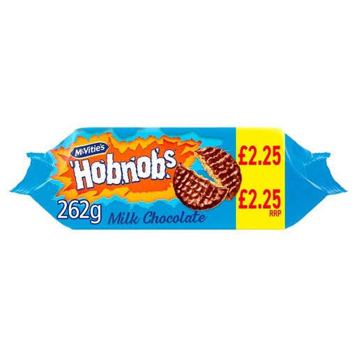 McVitie's Hobnobs Milk Chocolate Biscuits, 262g (Box of 15) - BritishGram.com