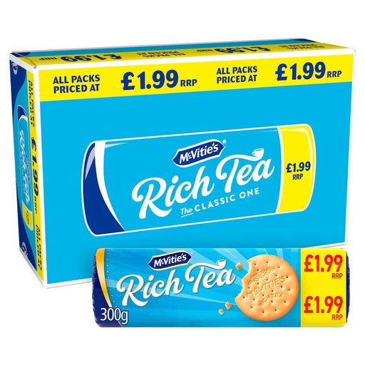 McVitie's Rich Tea Classic 300g (Box of 12) - BritishGram.com