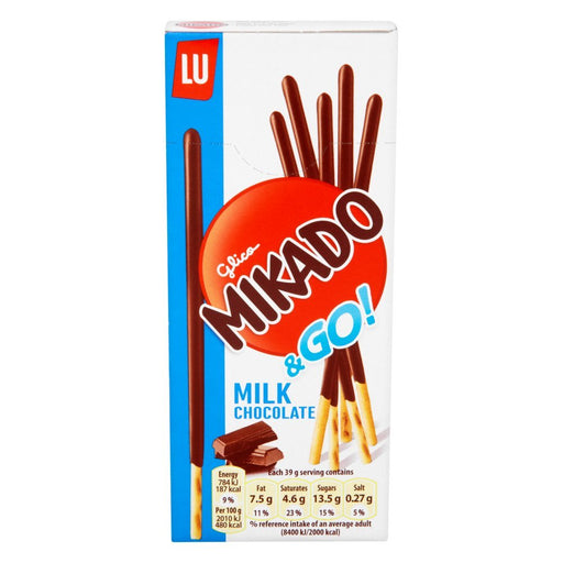 Mikado Milk Chocolate Biscuits PMP 39g (Box of 24) - BritishGram.com