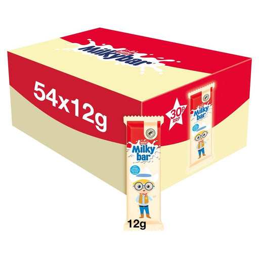 Milkybar White Chocolate Kid Bar 12g (Box of 54) - BritishGram.com