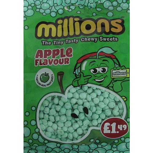 Millions Apple Bag PMP 110g (Case of 12) - BritishGram.com
