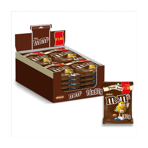 M&M's Milk Chocolate Bites Treat Bag PMP 82g (Box of 16) - BritishGram.com